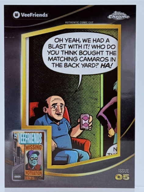 Matching Camaros — VeeFriends Comic Clipping from Issue 5