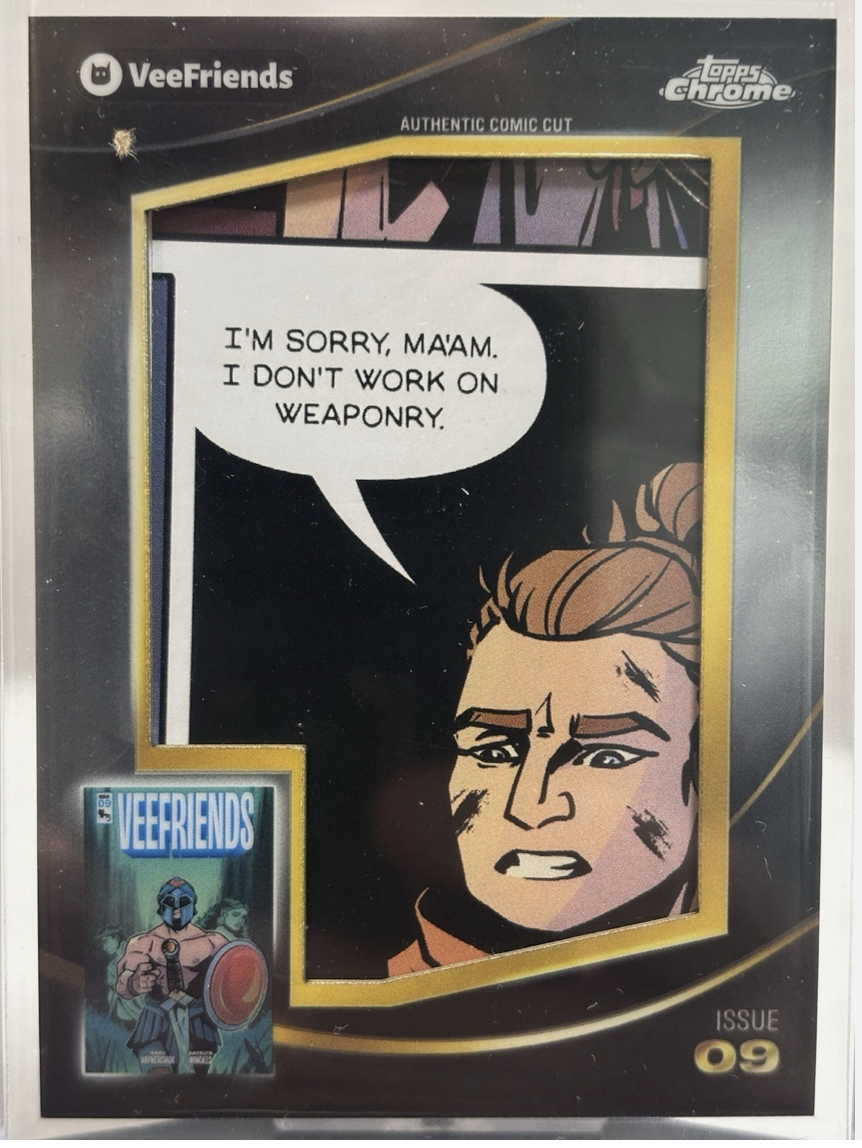 I Don't Work on Weaponry — VeeFriends Comic Clipping from Issue 9
